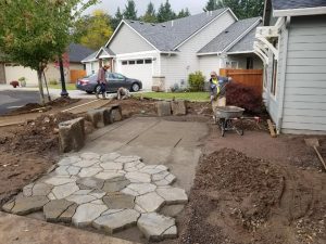 Belgard pavers- hardscapes- Front yard landscaping- patios
