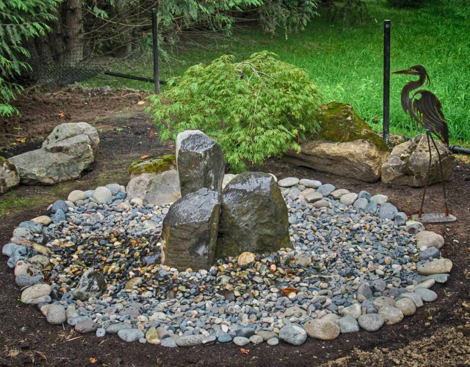 Salmon Creek Fountain Water Feature - Woody's Custom Landscaping